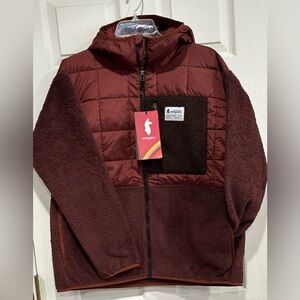 Cotopaxi Men's Medium Trico Hybrid Jacket Rusty Chestnut NWT Hood Insulated